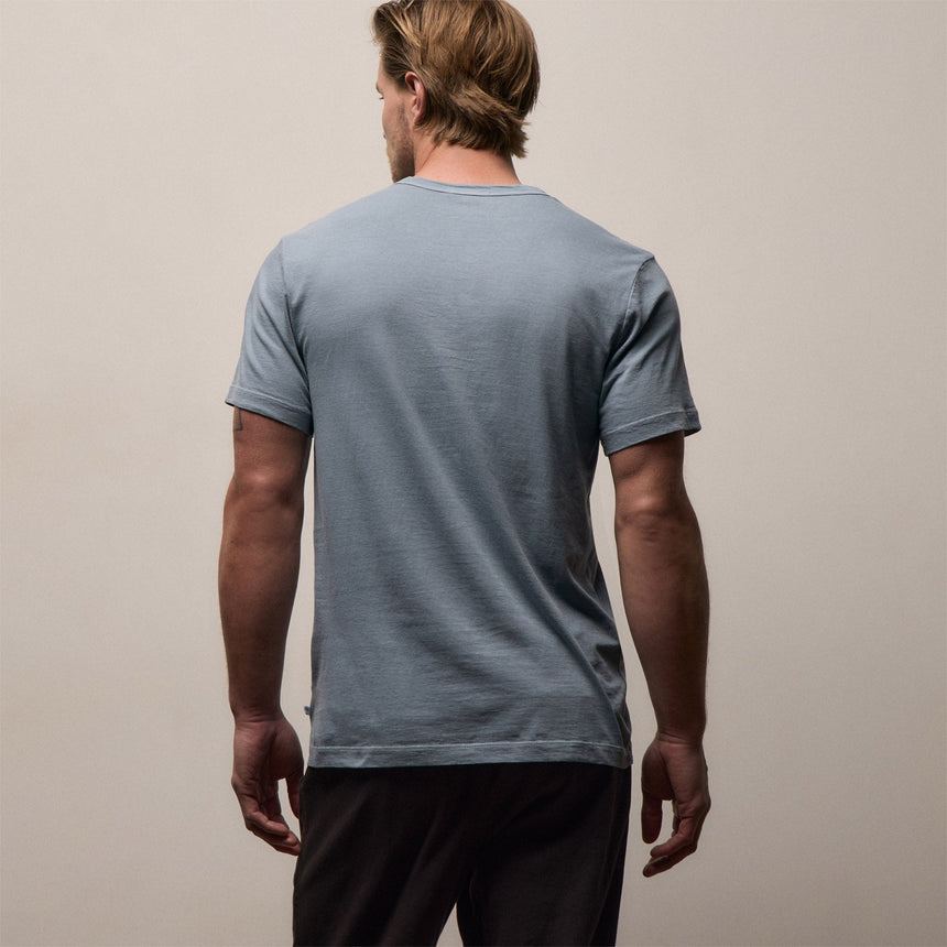 Short Sleeve Crew Neck in Bluestone Pigment | James Perse Los Angeles