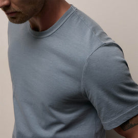 Short Sleeve Crew Neck in Bluestone Pigment | James Perse Los Angeles