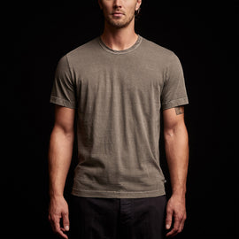 Short Sleeve Crew Neck in Burro Pigment | James Perse Los Angeles