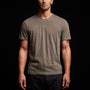 Short Sleeve Crew Neck in Burro Pigment | James Perse Los Angeles