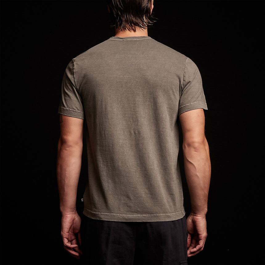 Short Sleeve Crew Neck in Burro Pigment | James Perse Los Angeles