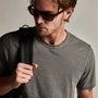 Short Sleeve Crew Neck in Burro Pigment | James Perse Los Angeles