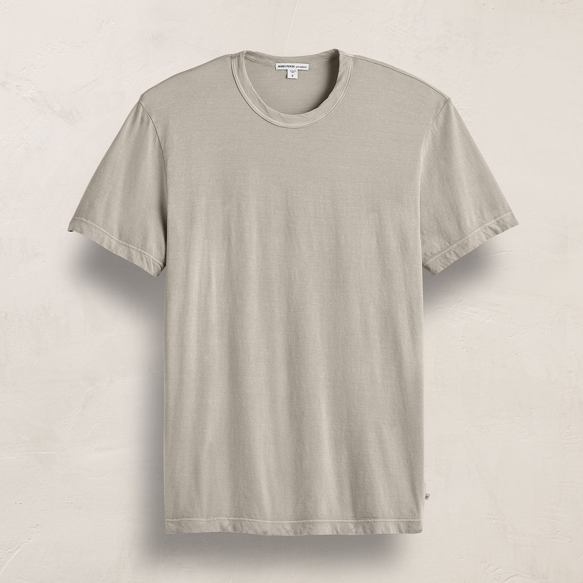 Short Sleeve Crew Neck in Concrete Pigment | James Perse Los Angeles