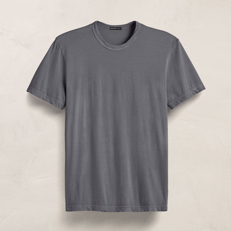 Short Sleeve Crew Neck in Cavalry Pigment | James Perse Los Angeles