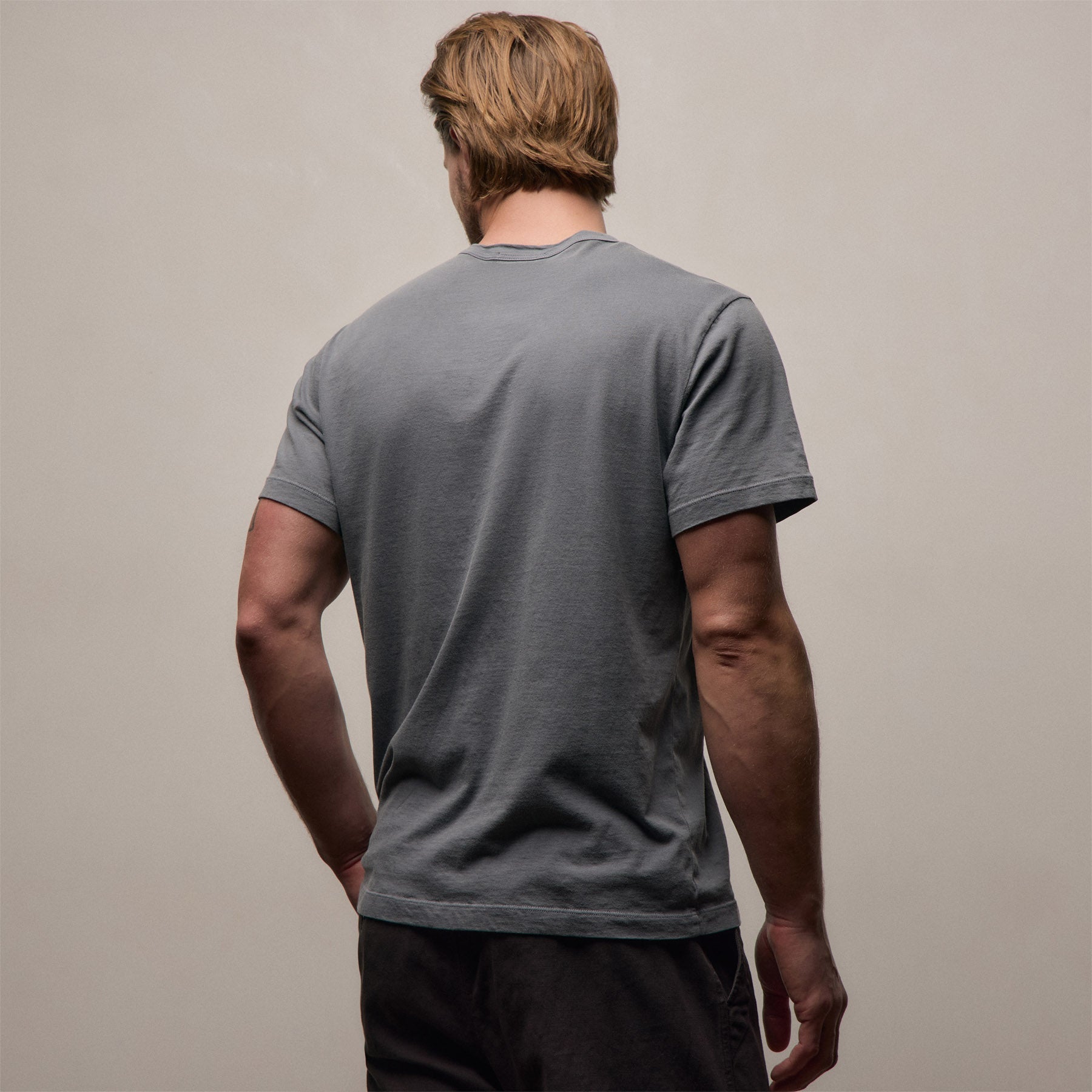 Short Sleeve Crew Neck - Cavalry Pigment | James Perse Los Angeles