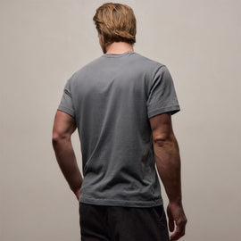 Short Sleeve Crew Neck in Cavalry Pigment | James Perse Los Angeles