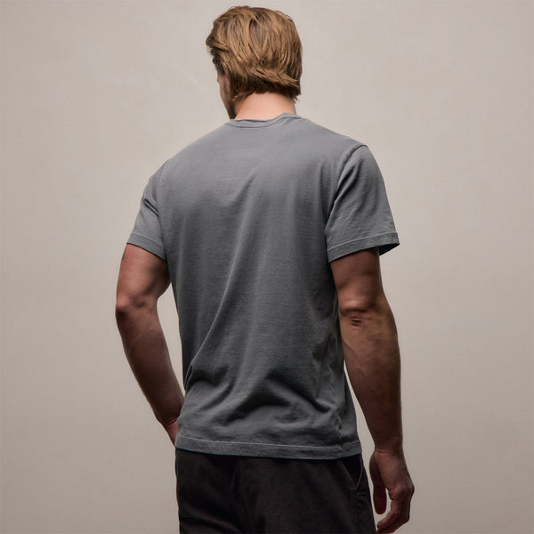 Short Sleeve Crew Neck in Cavalry Pigment | James Perse Los Angeles