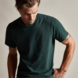 Short Sleeve Crew Neck in Canopy Pigment | James Perse Los Angeles