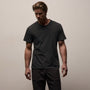Short Sleeve Crew Neck in Carbon Pigment | James Perse Los Angeles