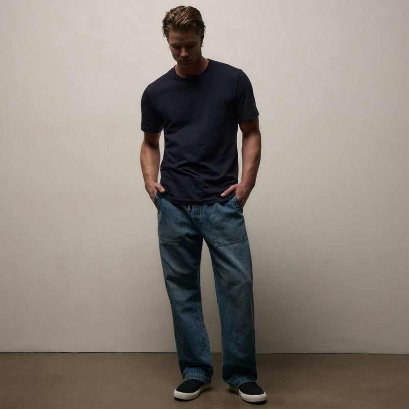 Short Sleeve Crew Neck in Deep | James Perse Los Angeles