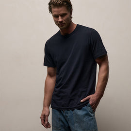 Short Sleeve Crew Neck in Deep | James Perse Los Angeles