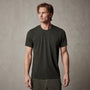 Short Sleeve Crew Neck in Dark Olive Pigment | James Perse Los Angeles