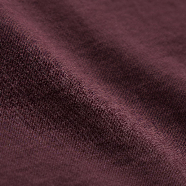 Short Sleeve Crew Neck In Dark Plum | James Perse Los Angeles