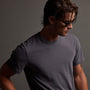 Short Sleeve Crew Neck in Flannel Pigment | James Perse Los Angeles