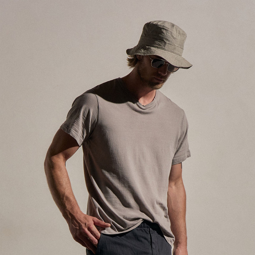 Short Sleeve Crew Neck - Fog Pigment