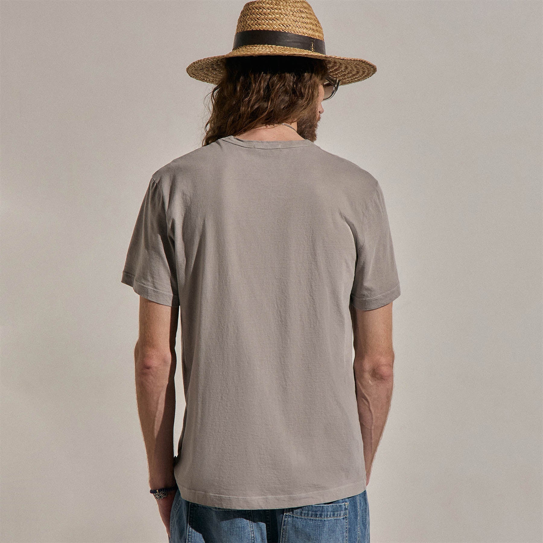 Short Sleeve Crew Neck - Fog Pigment