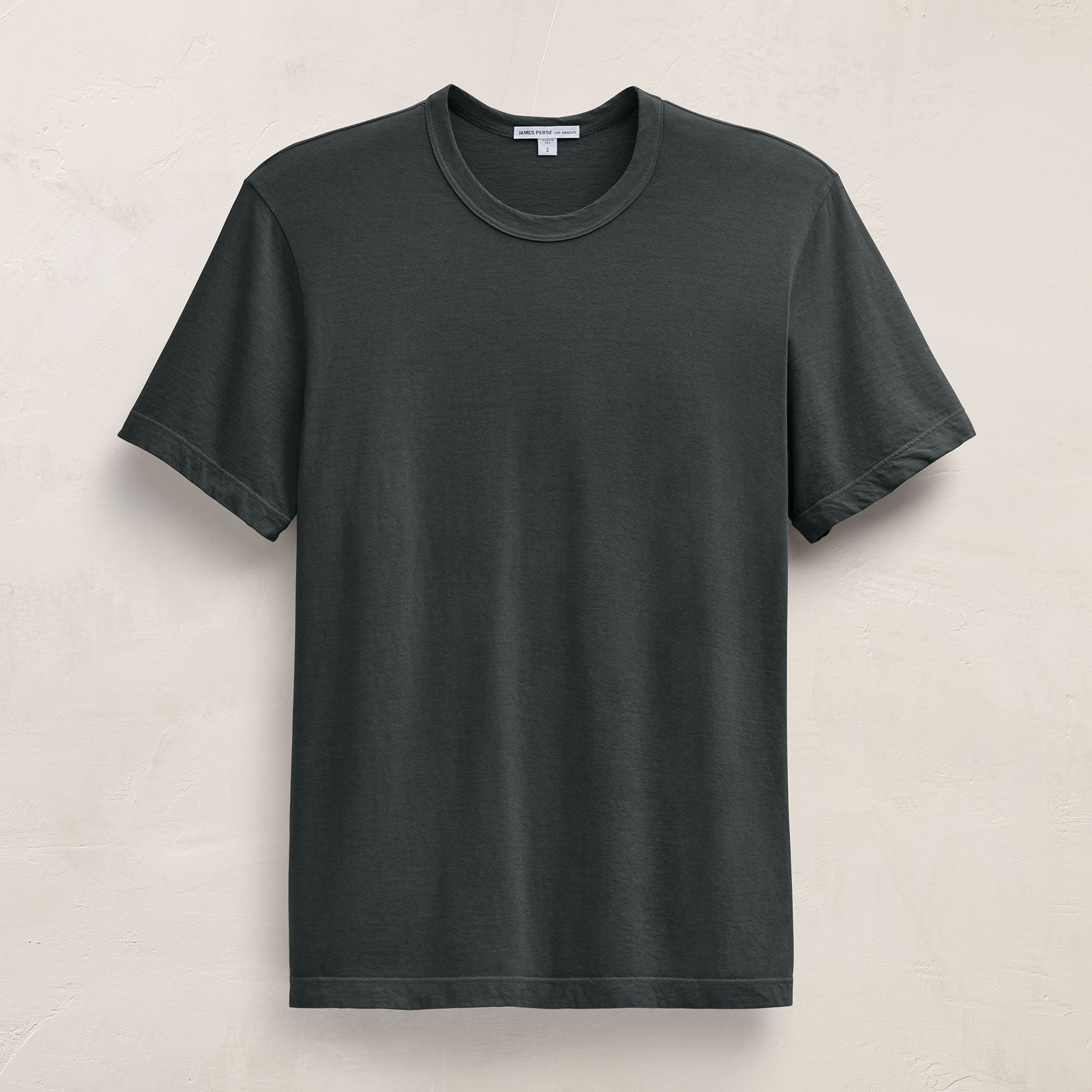 Short Sleeve Crew Neck in Fern | James Perse Los Angeles
