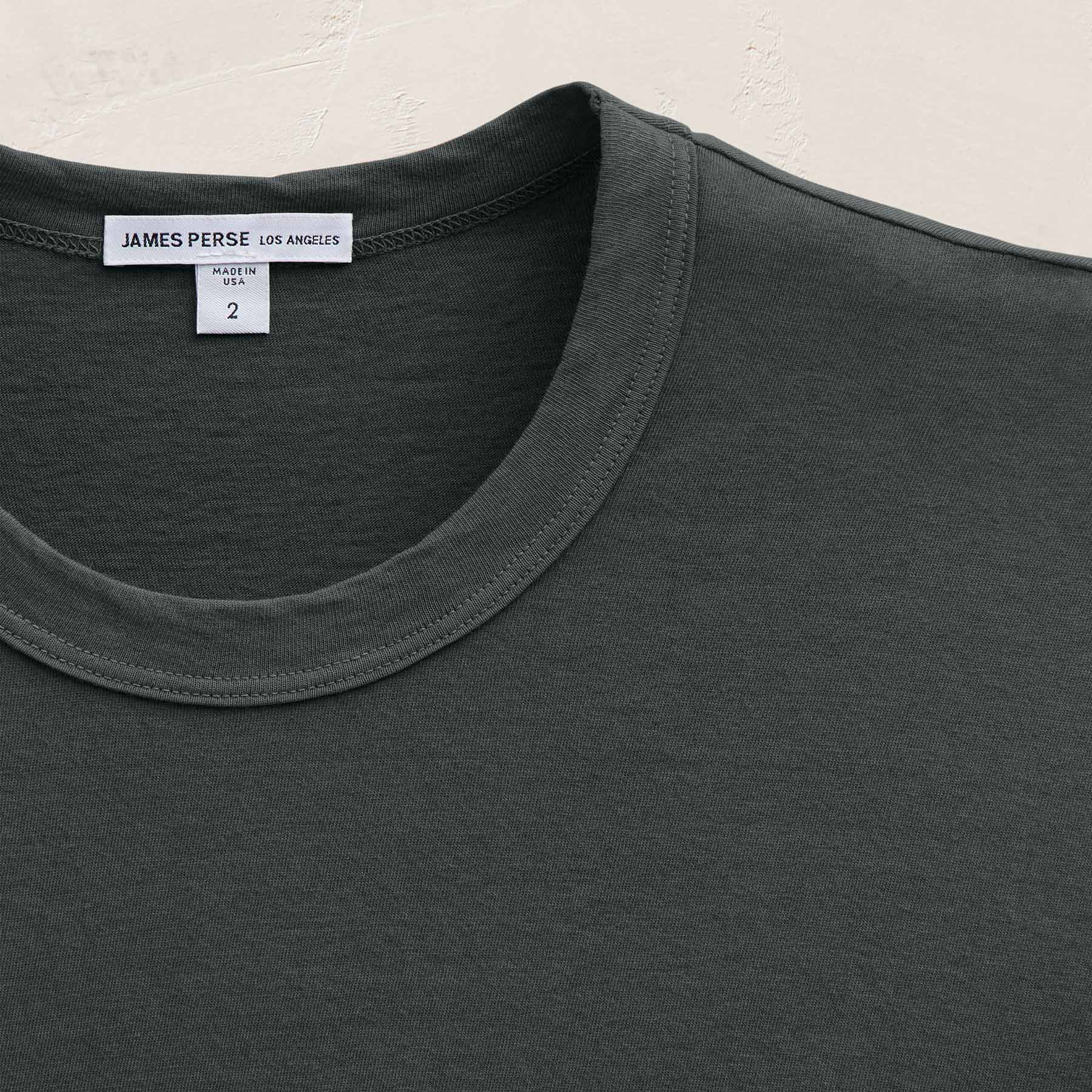 Short Sleeve Crew Neck in Fern | James Perse Los Angeles