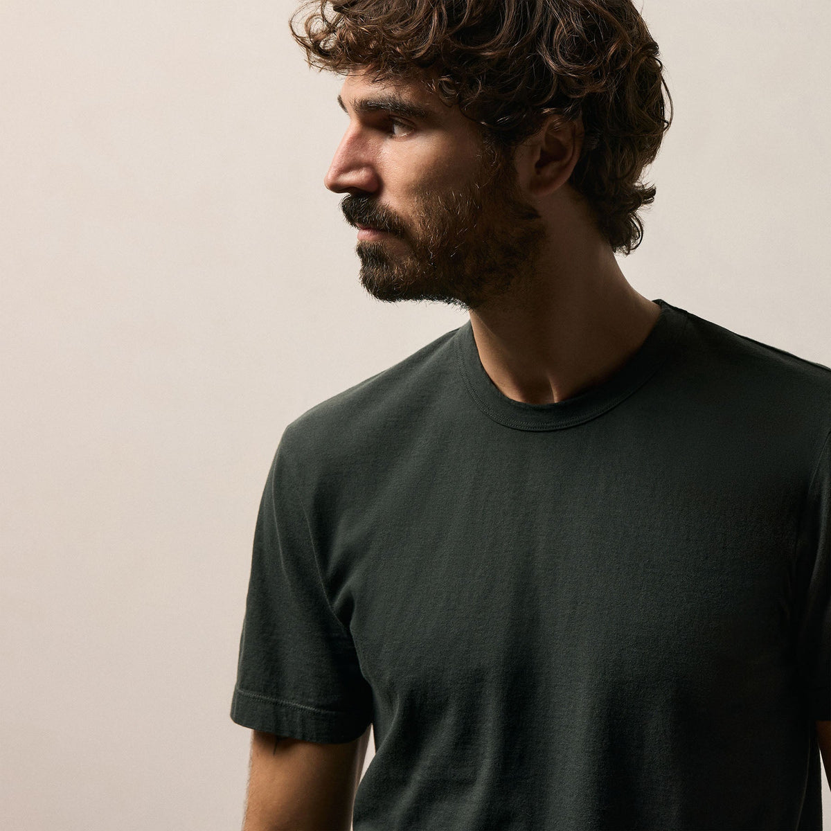 Short Sleeve Crew Neck in Fern | James Perse Los Angeles