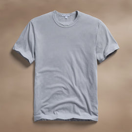 Short Sleeve Crew Neck in Grey Sky Pigment | James Perse Los Angeles