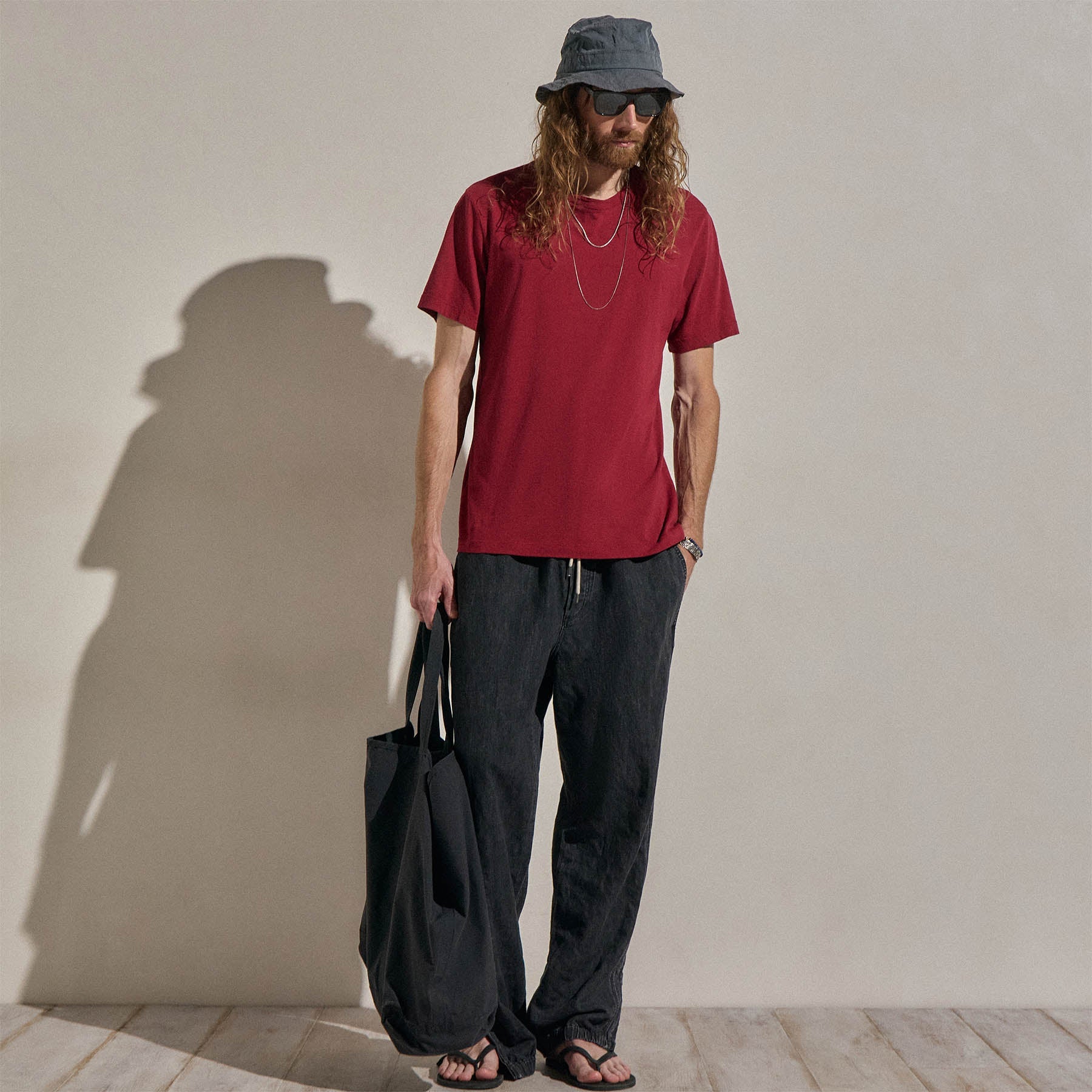 Short Sleeve Crew Neck in Heat | James Perse Los Angeles