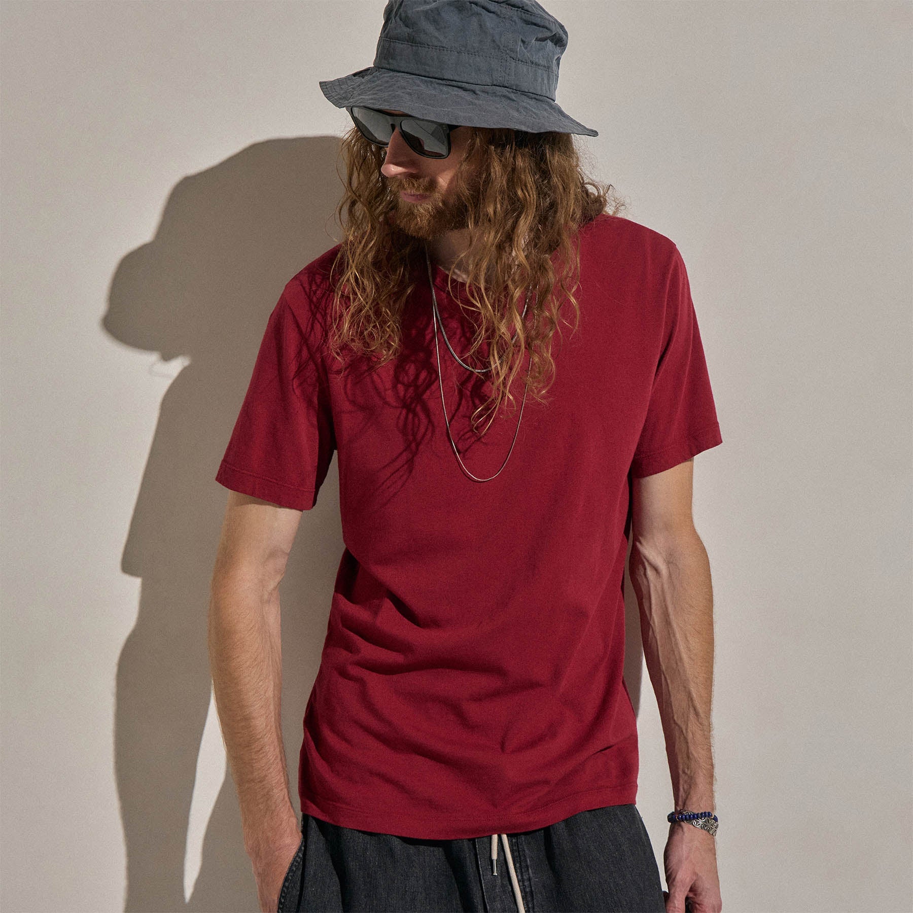 Short Sleeve Crew Neck in Heat | James Perse Los Angeles