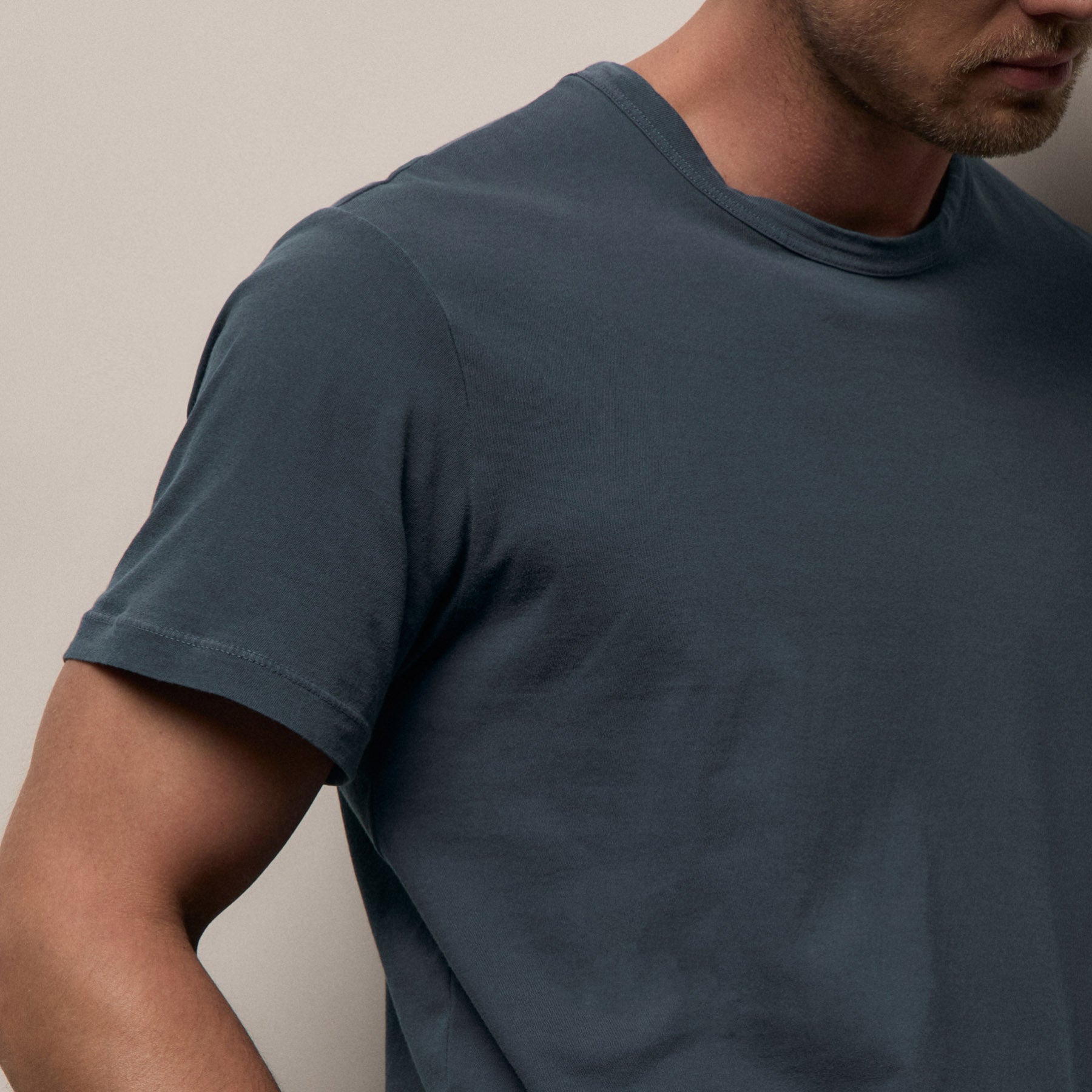 Short Sleeve Crew Neck - Lake Pigment | James Perse Los Angeles