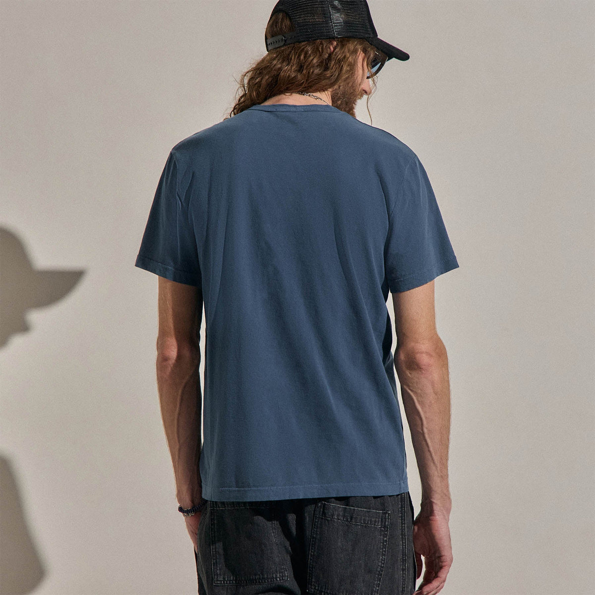 Short Sleeve Crew Neck - Lake Pigment