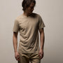Short Sleeve Crew Neck in Light Khaki Pigment | James Perse Los Angeles