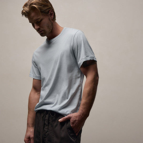 Short Sleeve Crew Neck in Memory Pigment | James Perse Los Angeles