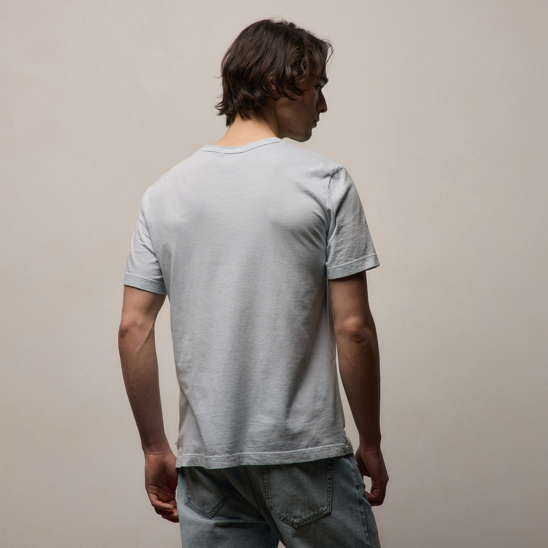 Short Sleeve Crew Neck in Memory Pigment | James Perse Los Angeles