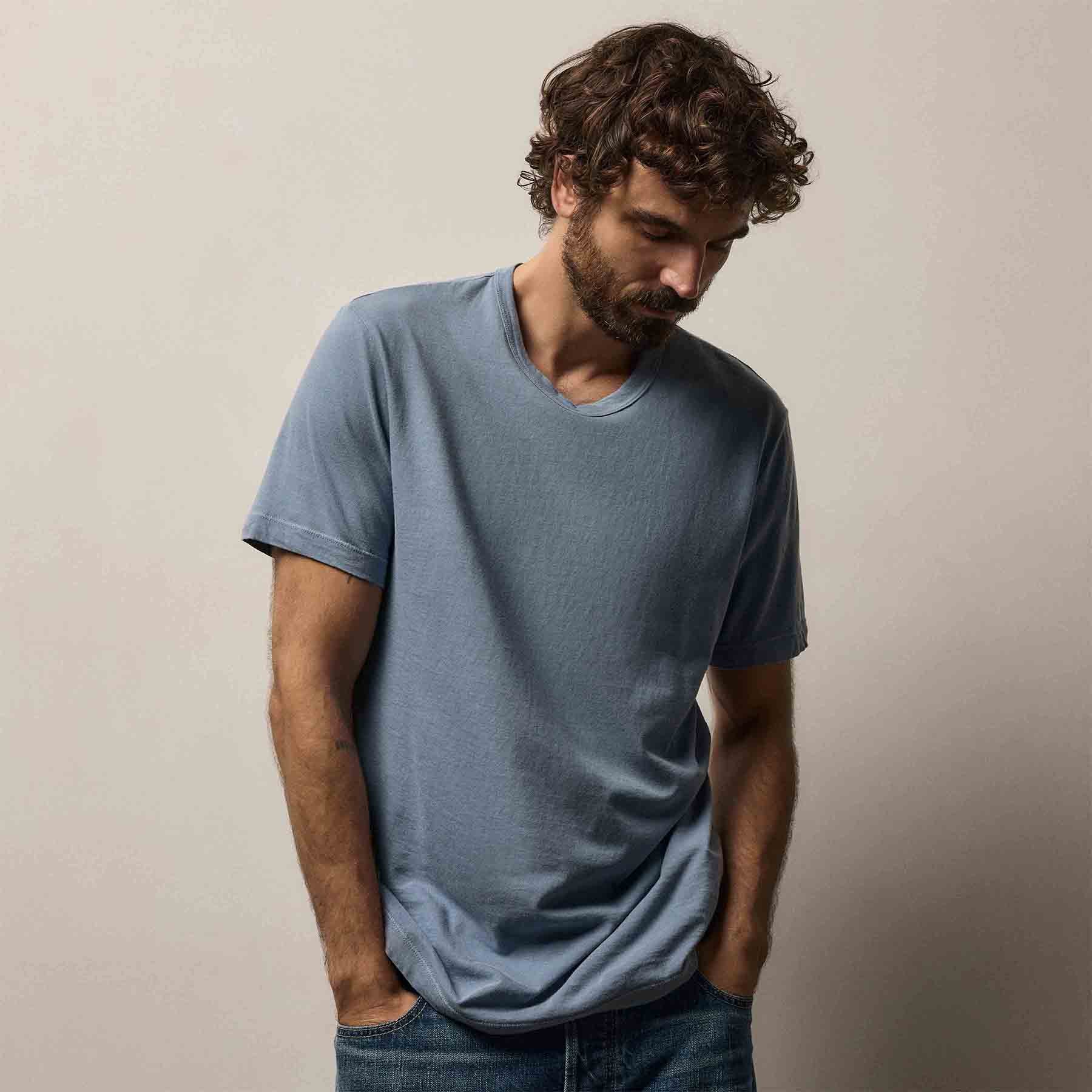 Men's Classic Tee Shirt Gift Set In Black/White/Deep/Ocean Pigment/Concrete Pigment | James Perse Los Angeles