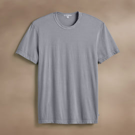 Short Sleeve Crew Neck in Open Sky Pigment | James Perse Los Angeles