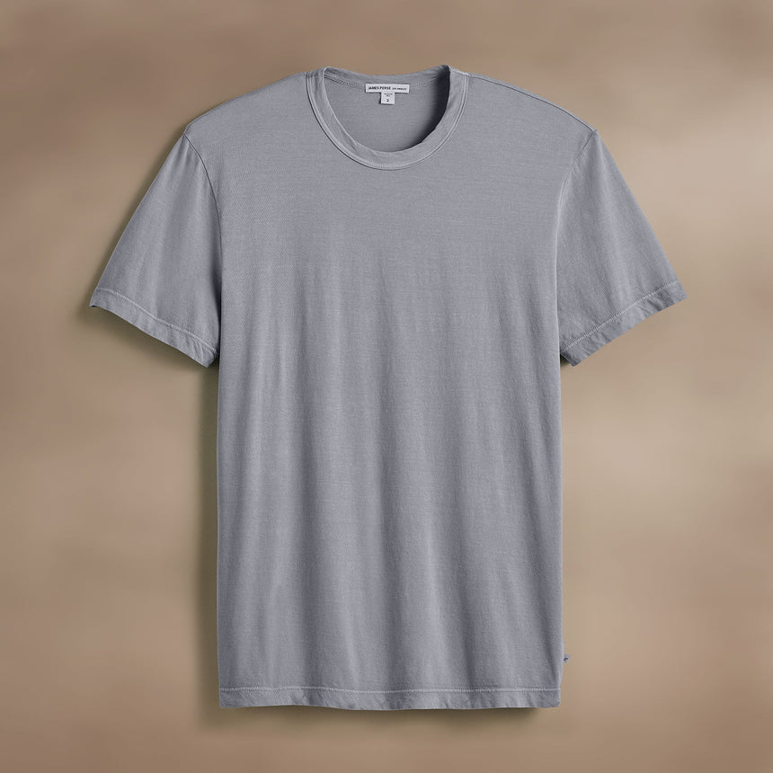 Short Sleeve Crew Neck in Open Sky Pigment | James Perse Los Angeles
