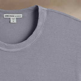 Short Sleeve Crew Neck in Open Sky Pigment | James Perse Los Angeles