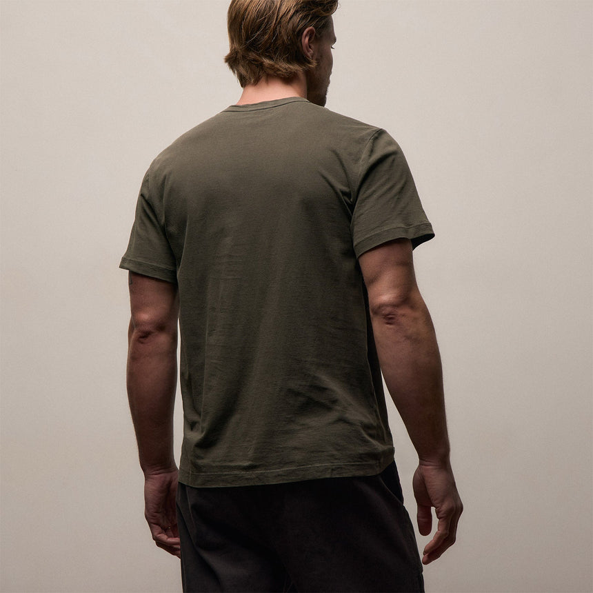 Short Sleeve Crew Neck in Platoon Pigment | James Perse Los Angeles