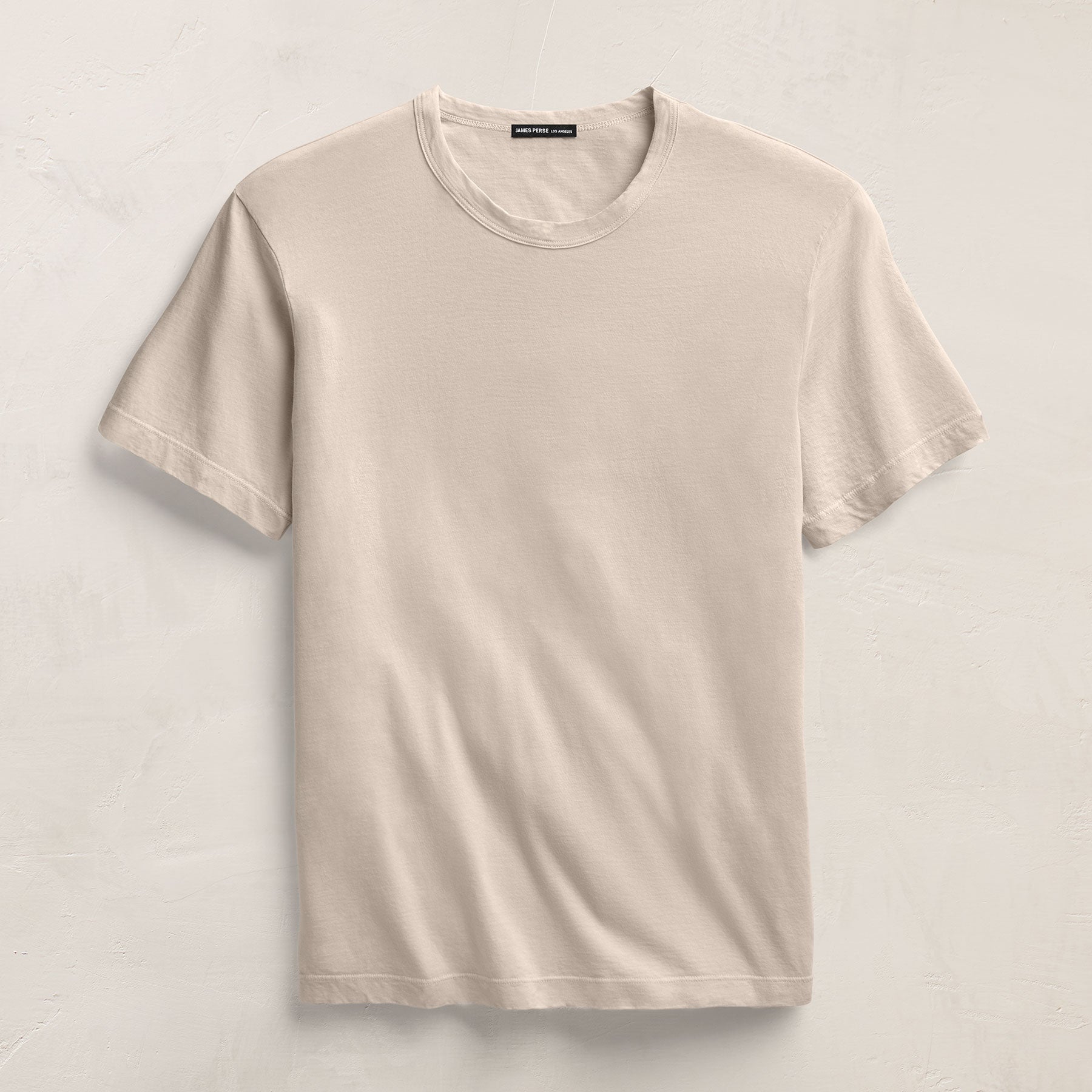 Short Sleeve Crew Neck in Pearl Pigment | James Perse Los Angeles