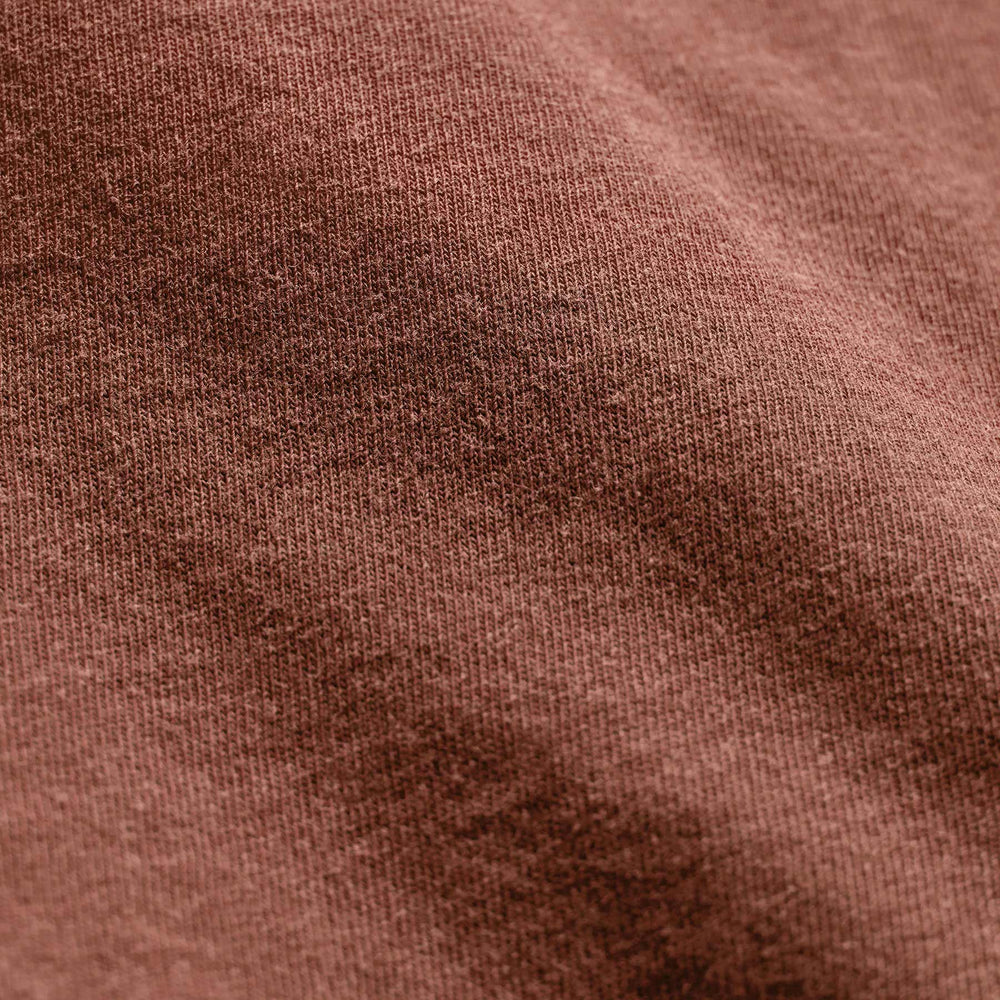 Short Sleeve Crew Neck in Red Clay Pigment | James Perse Los Angeles