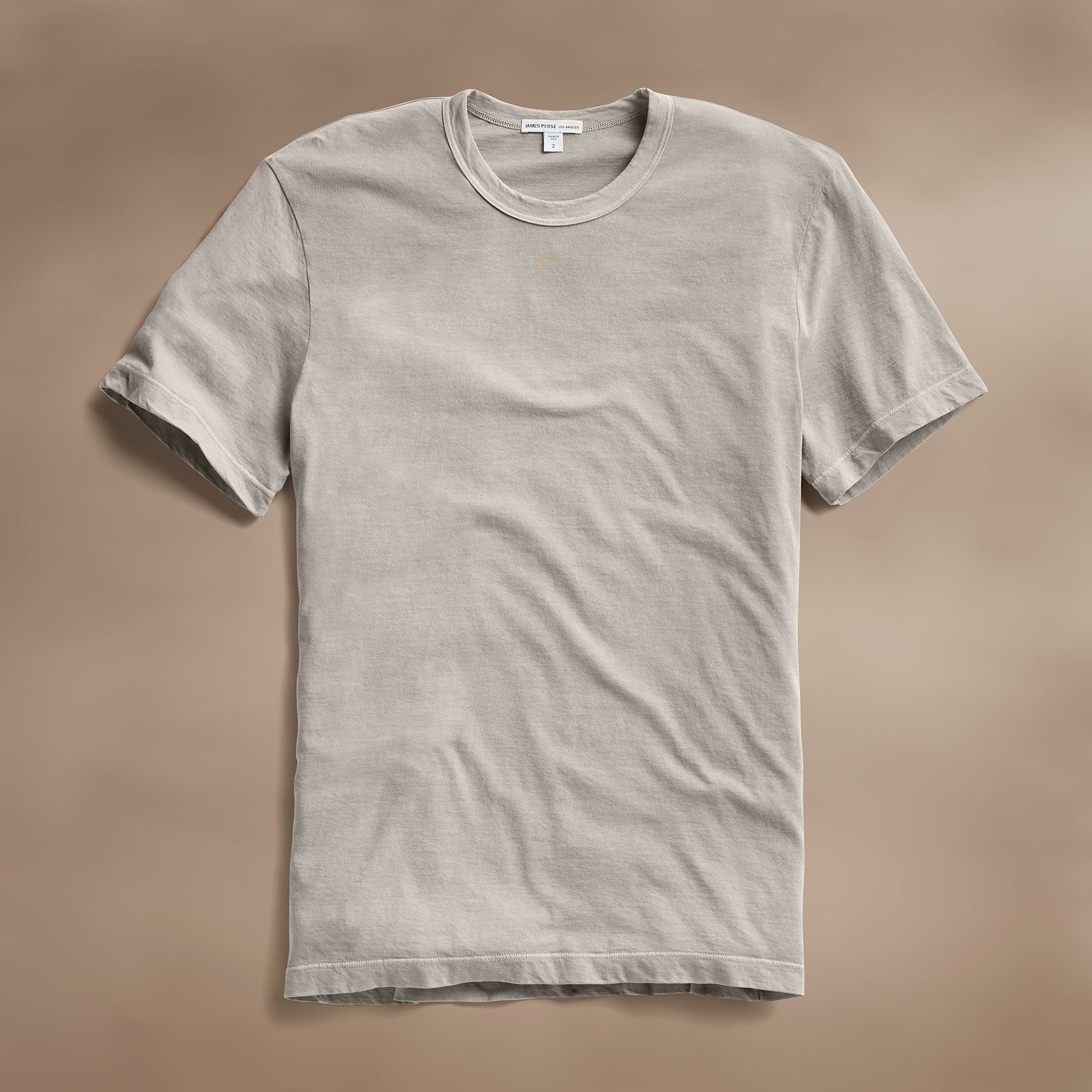 Short Sleeve Crew Neck in Salt Pigment | James Perse Los Angeles