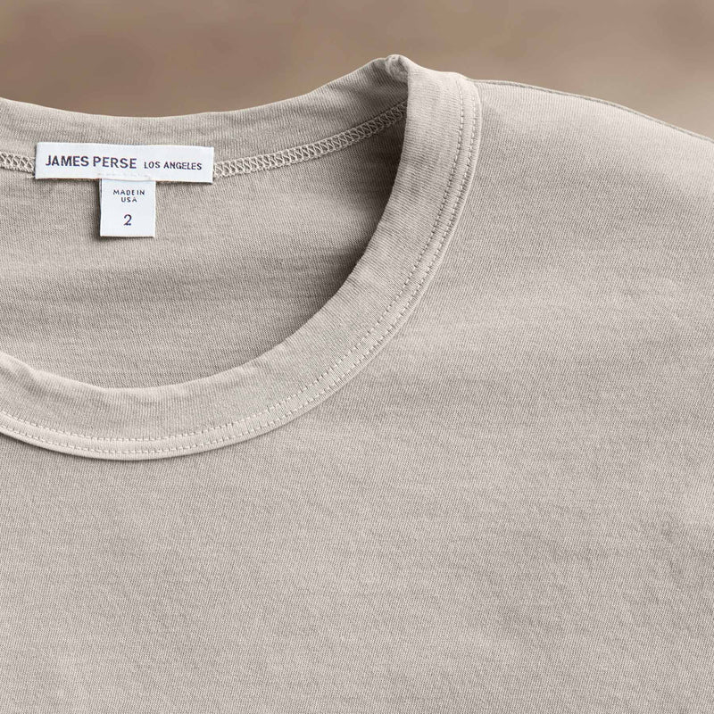 Short Sleeve Crew Neck in Salt Pigment | James Perse Los Angeles