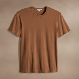 Short Sleeve Crew Neck  in Savanna Pigment | James Perse Los Angeles