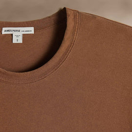 Short Sleeve Crew Neck  in Savanna Pigment | James Perse Los Angeles