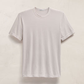 Short Sleeve Crew Neck in Silver Pigment | James Perse Los Angeles