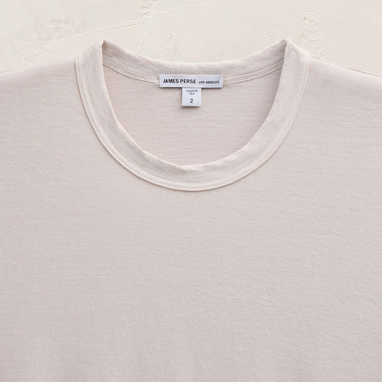 Short Sleeve Crew Neck in Silver Pigment | James Perse Los Angeles