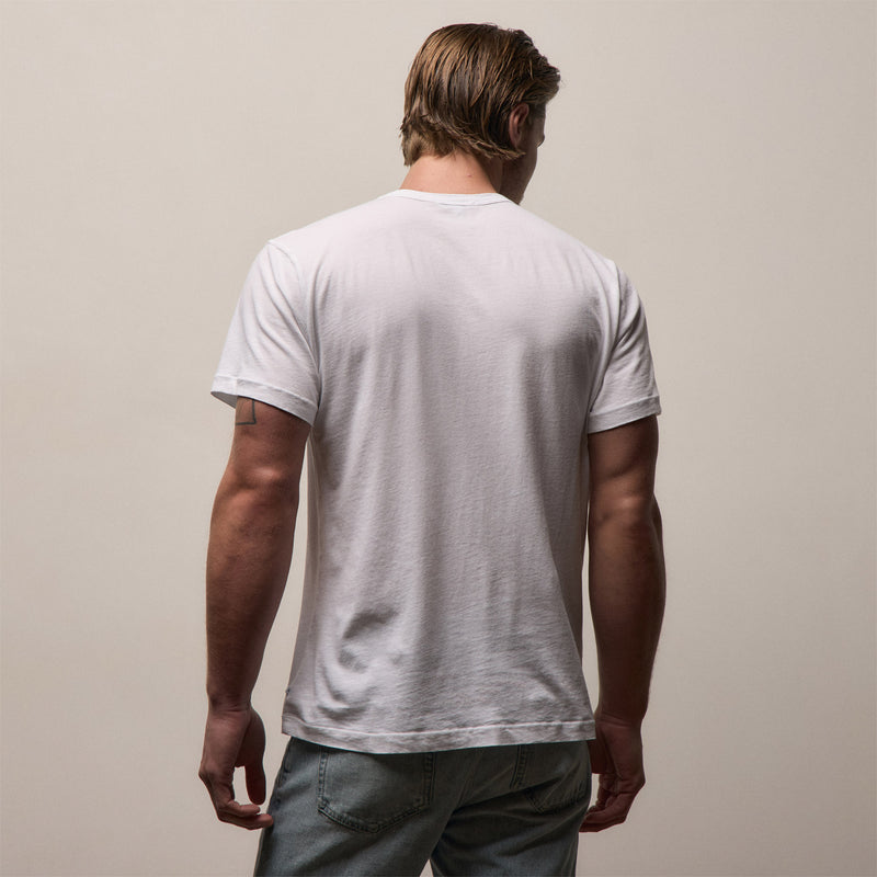 Short Sleeve Crew Neck in White | James Perse Los Angeles