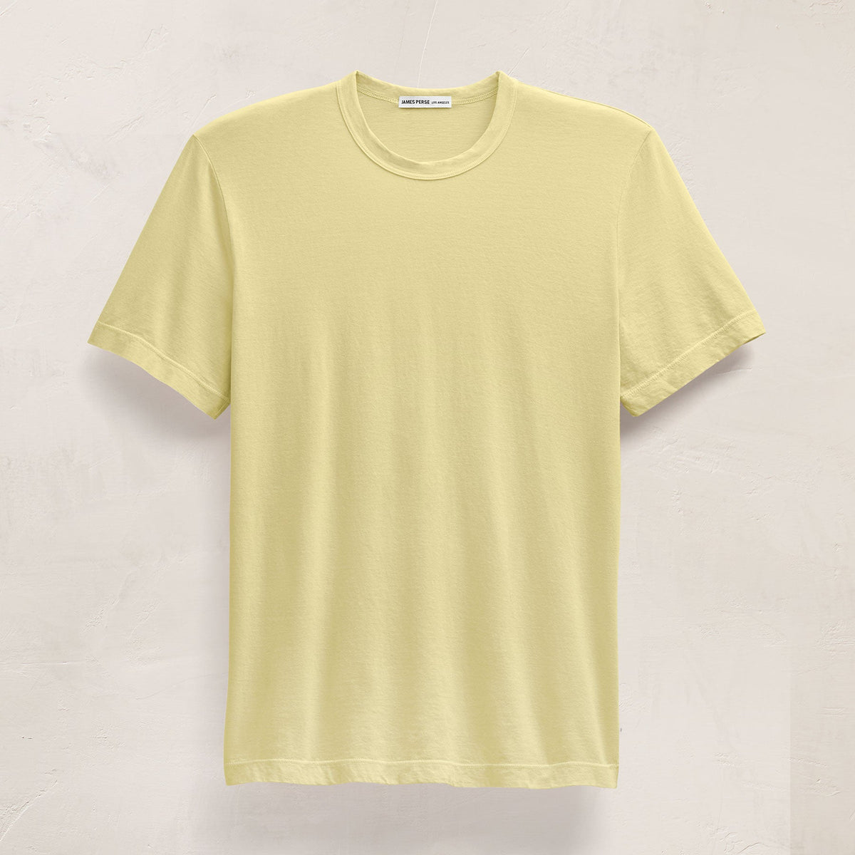 Short Sleeve Crew Neck in Yellow Cake Pigment | James Perse Los Angeles