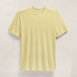 Short Sleeve Crew Neck in Yellow Cake Pigment | James Perse Los Angeles