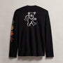 Men's Grateful Dead Long Sleeve Color Bears in Black/White | James Perse Los Angeles