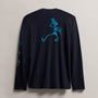 Men's Long Sleeve Crew Neck Grateful Dead Tee in Deep | James Perse Los Angeles