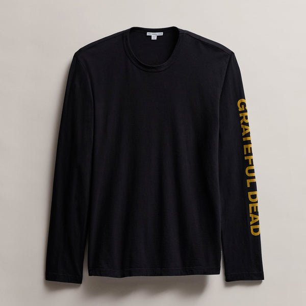 Men's Grateful Dead Long Sleeve in Black/Comet | James Perse Los Angeles